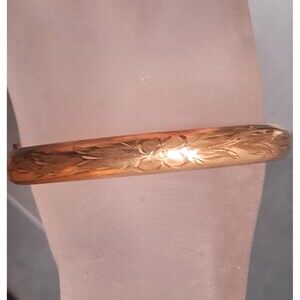 Engraved Gold Filled Carl Art Bracelet Vintage